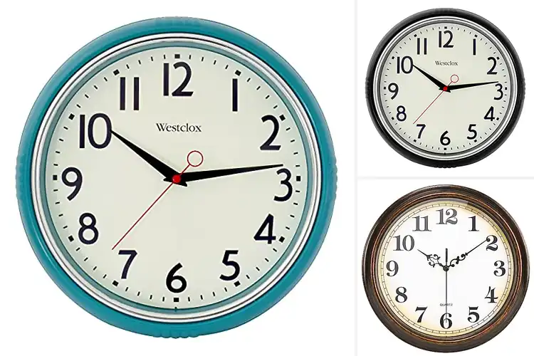 Detailed view of Best Analog Quartz Wall Clocks With Glass Lens