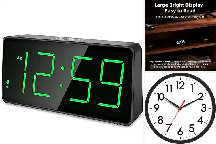 Detailed view of Best Battery Clocks for Smooth, Reliable Timekeeping
