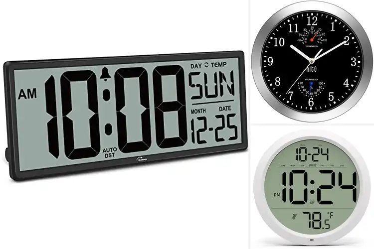 Detailed view of Best Battery Operated Wall Clock With Long Life