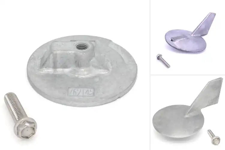 Detailed view of Best Boat Motor Skeg Anodes