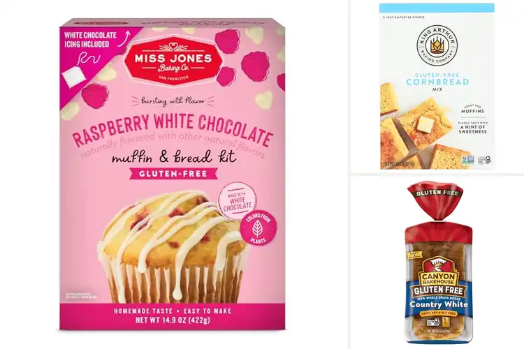 Detailed view of Best Bread Types White Sweet Gluten Free Pastry Muffin