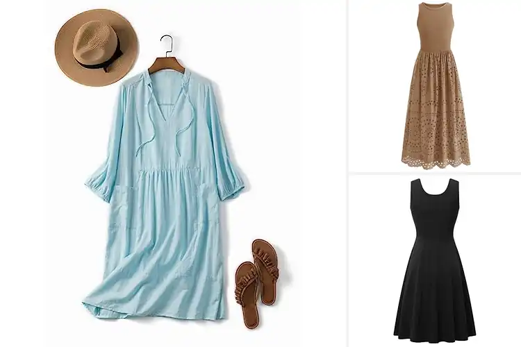 Detailed view of Best Cotton Comfort Dresses