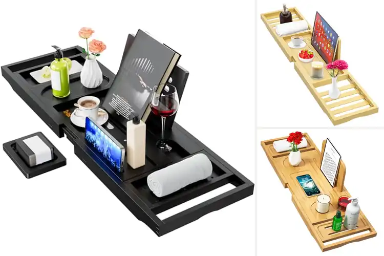 Detailed view of Best Expandable Bath Trays: Elevate Your Spa Experience