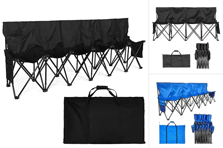 Detailed view of Best Folding Soccer Benches