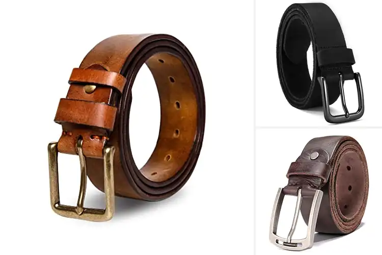 Detailed view of Best Full Grain Leather Belts