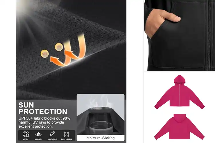 Detailed view of Best Full Zip Workout Hoodies for Comfort & Performance