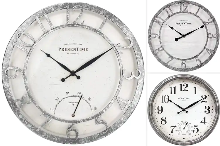 Detailed view of Best Galvanized Finish Wall Clocks
