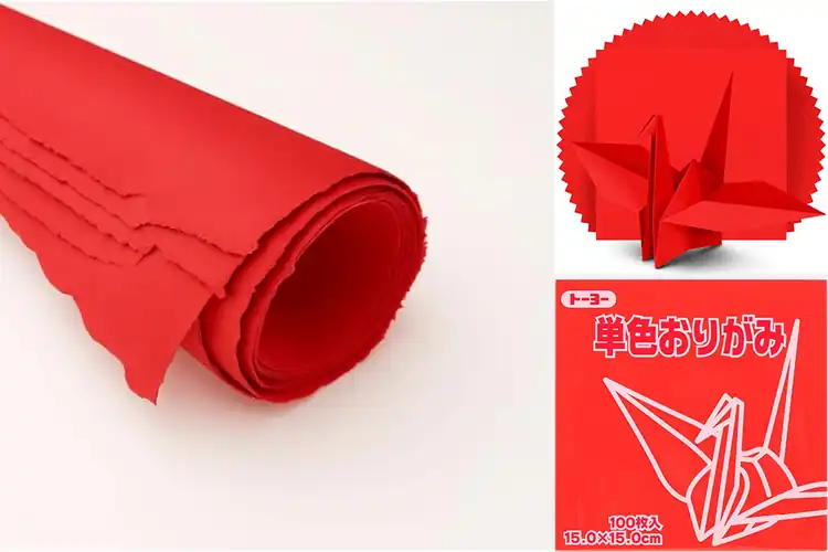 Detailed view of Best Handmade Red Papers for Creative Projects