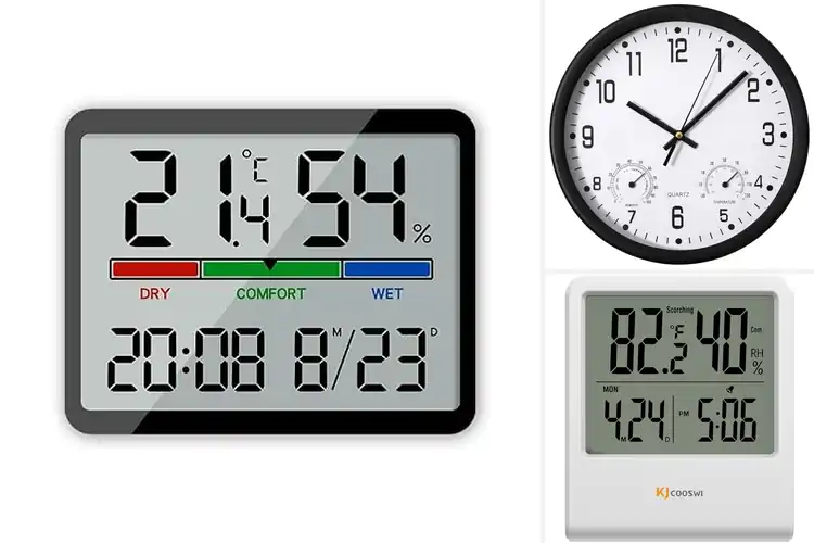 Detailed view of Best Humidity Monitoring Clocks: Comfort Made Easy