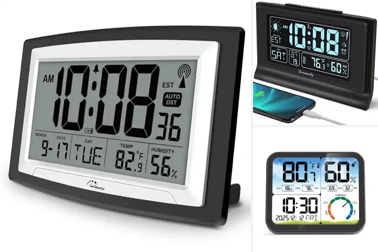 Detailed view of Best Humidity Temperature Clocks for Smart Home Comfort