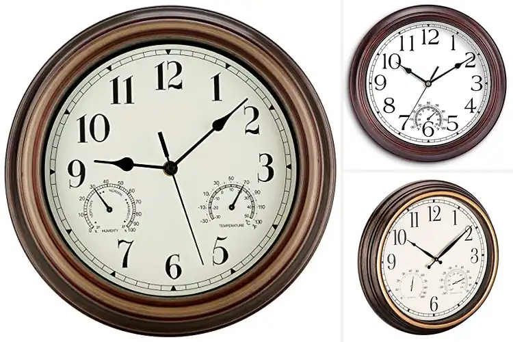 Detailed view of Best Indoor Outdoor Analog Wall Clock