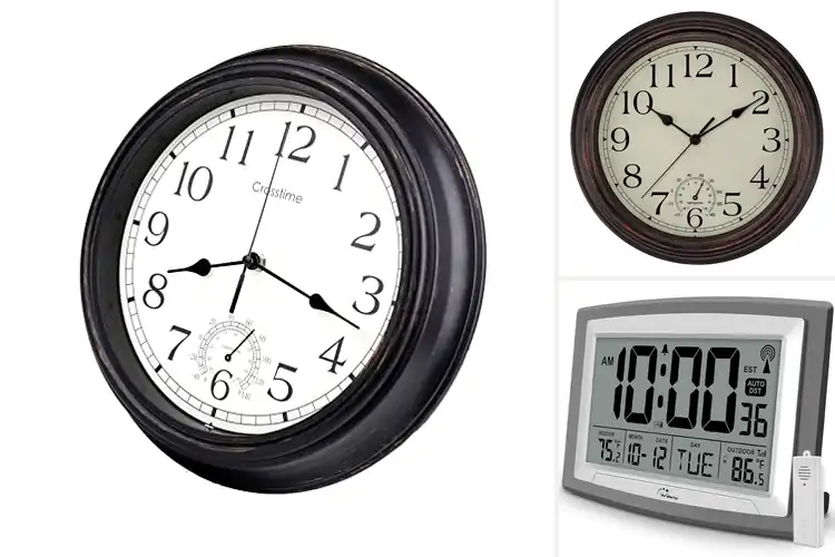 Detailed view of Best Indoor Outdoor Clock: 10 Stylish & Durable Picks