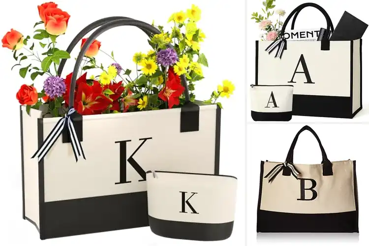 Detailed view of Best Initial Tote Bags: Stylish Picks to Elevate Your Look