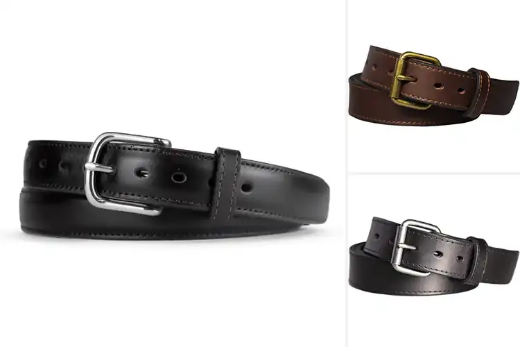 Detailed view of Best Italian Leather Gun Belts