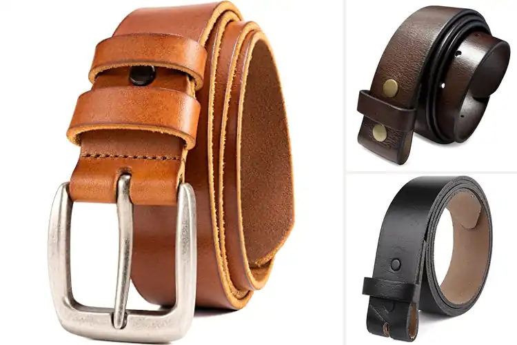 Detailed view of Best One-Piece Leather Belt With No Fillers