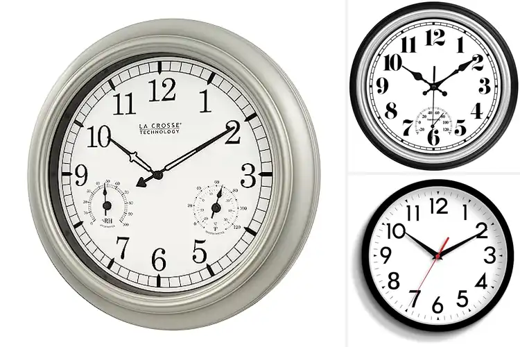 Detailed view of Best Outdoor Analog Clocks