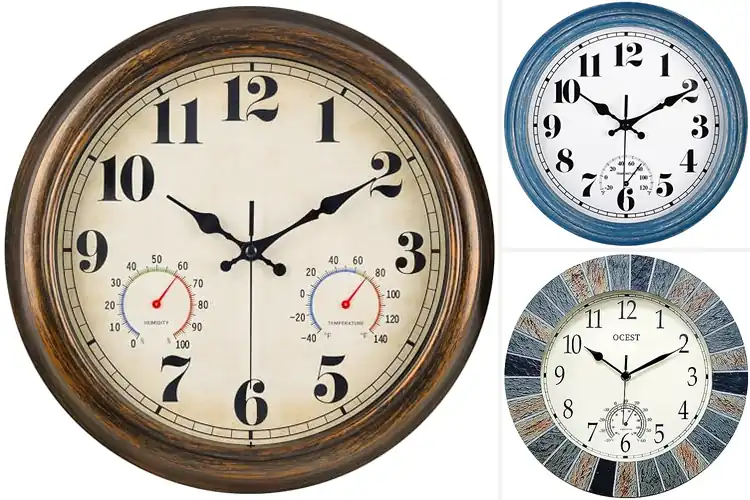 Detailed view of Best Outdoor Clocks For Weather Resistance