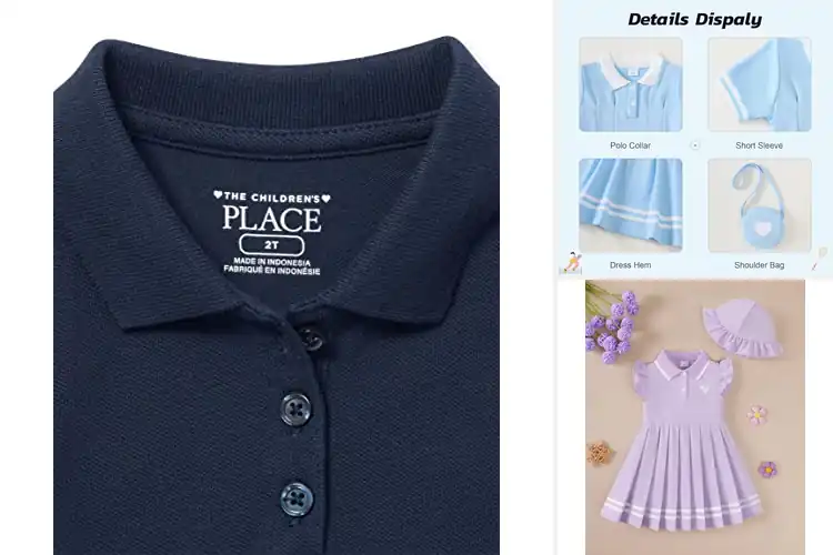 Detailed view of Best Polo Dress For Toddlers