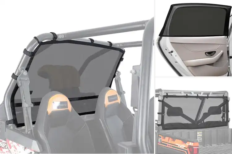 Detailed view of Best Rear Window Mesh Nets