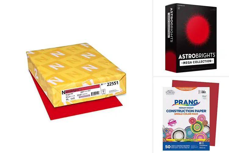 Detailed view of Best Red Papers: Top Picks for Bold, Vibrant Projects