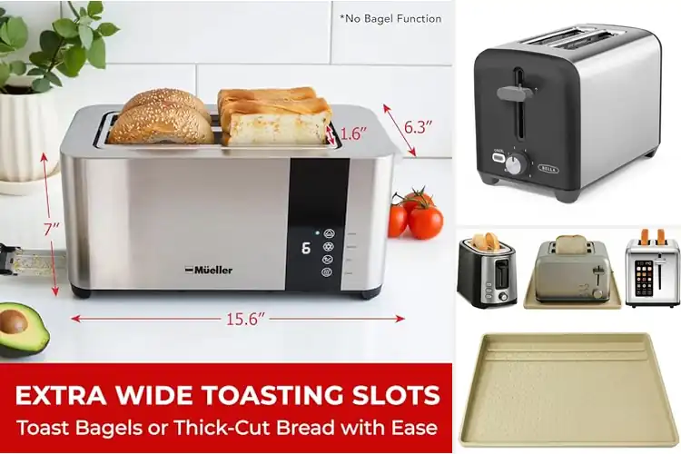 Detailed view of Best Removable Crumb Tray For Easy Cleanup