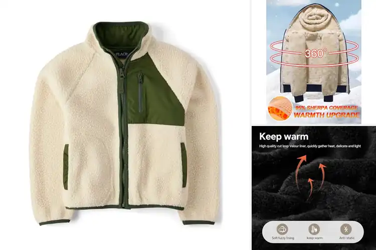 Detailed view of Best Sherpa Jackets For Boys: Stay Cozy & Stylish Everywhere