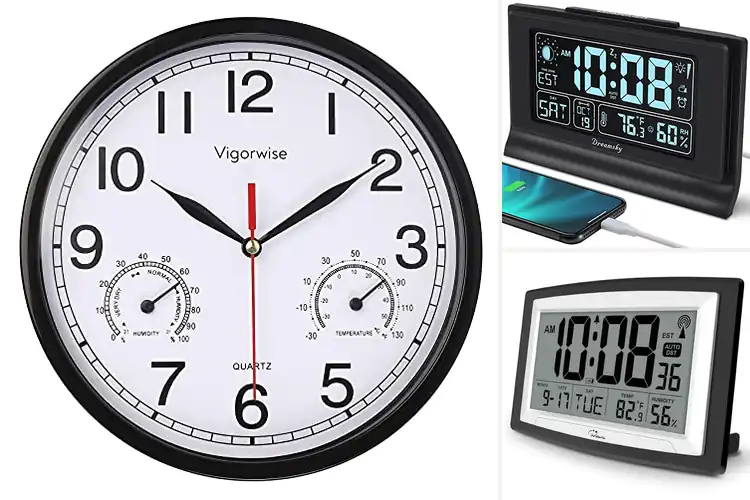 Detailed view of Best Temperature Humidity Clocks