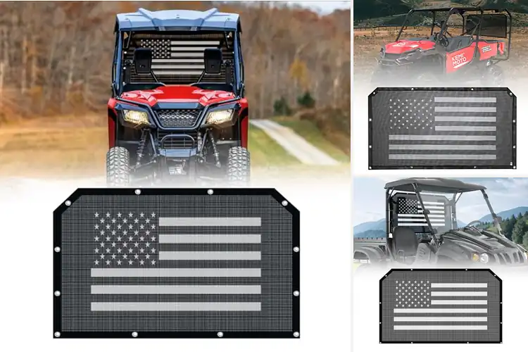 Detailed view of Best Transparent Rear View Dust Screen For UTV