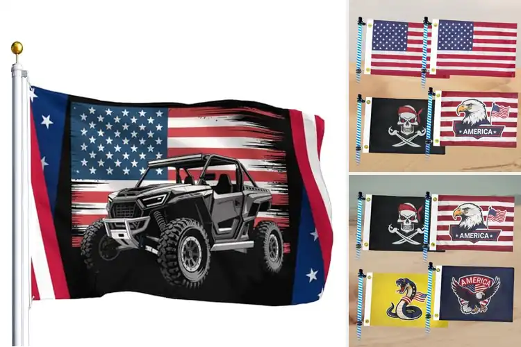 Detailed view of Best UTV Flag Prints: Elevate Your Ride with Style & Fun