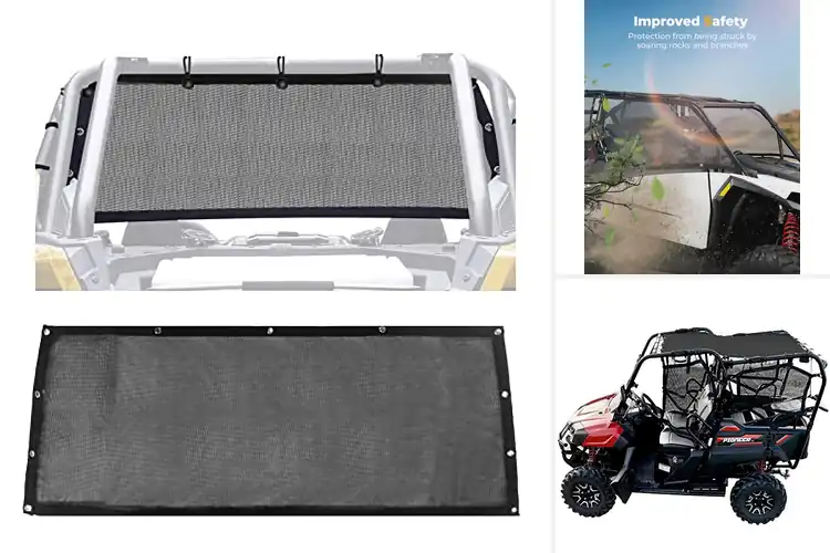 Detailed view of Best UTV Sun Shade Meshes