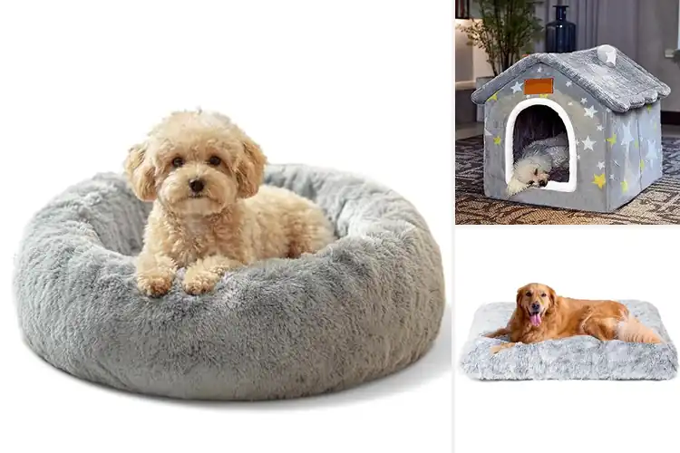 Detailed view of Best Warm Plush Dog Bed