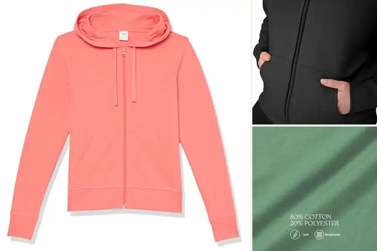 Detailed view of Best Women’s Full Zip Hoodies: Cozy, Chic, Everyday Comfort