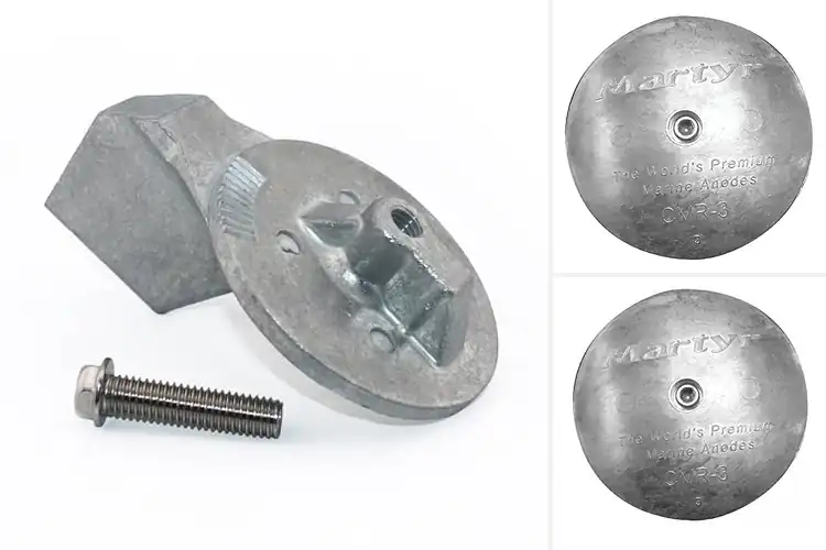 Detailed view of Best Zinc Alloy Trim Tab Anodes