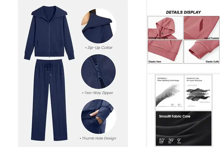 Detailed view of Best Zip Up Lounge Jackets